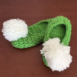 Knitted Tinkerbell Slippers